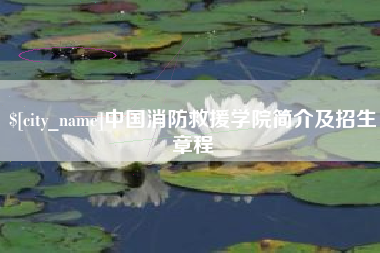 文山中国消防救援学院简介及招生章程