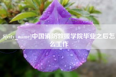 文山中国消防救援学院毕业之后怎么工作