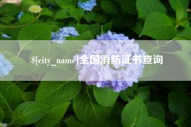 文山全国消防证书查询