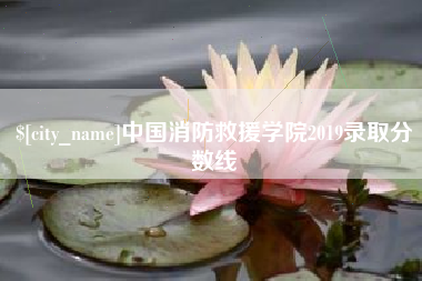 文山中国消防救援学院2019录取分数线