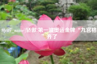 文山骄傲!第一波奥运金牌“九宫格”齐了