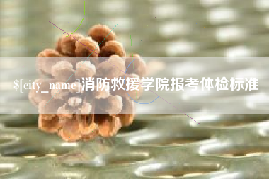文山消防救援学院报考体检标准
