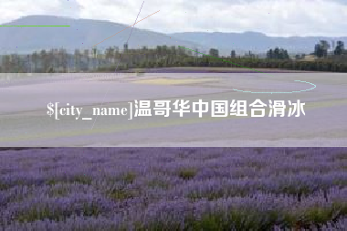 文山温哥华中国组合滑冰