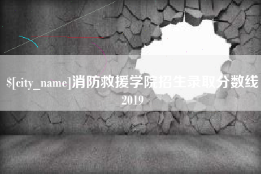 文山消防救援学院招生录取分数线2019