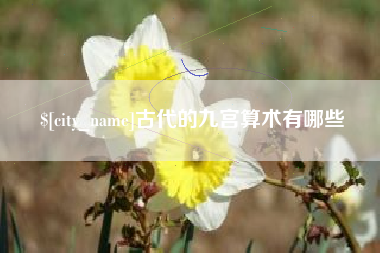 文山古代的九宫算术有哪些