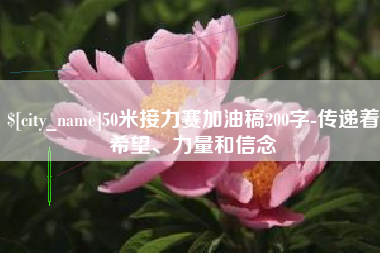 文山50米接力赛加油稿200字-传递着希望、力量和信念