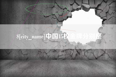文山中国15枚金牌分别是