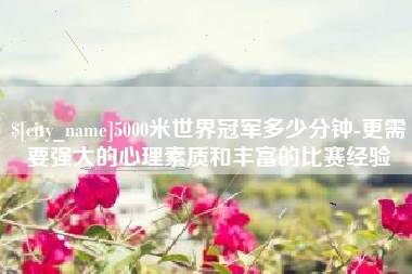 文山5000米世界冠军多少分钟-更需要强大的心理素质和丰富的比赛经验