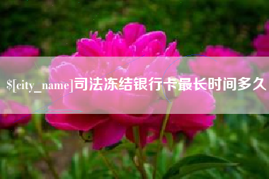 文山司法冻结银行卡最长时间多久