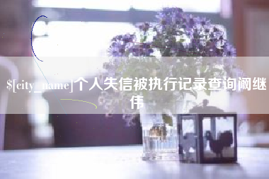 文山个人失信被执行记录查询阚继伟