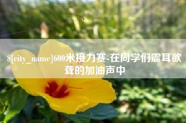 文山600米接力赛-在同学们震耳欲聋的加油声中