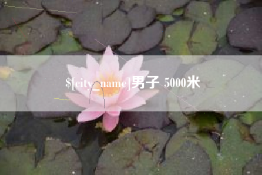 文山男子 5000米