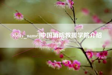 文山中国消防救援学院介绍