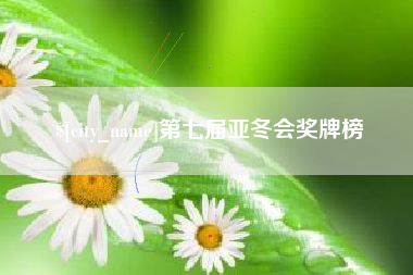 文山第七届亚冬会奖牌榜