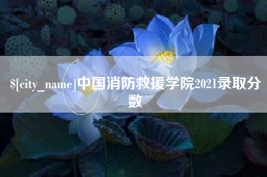 文山中国消防救援学院2021录取分数