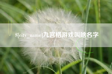 文山九宫格游戏叫啥名字