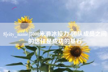 文山5000米滑冰接力-团队成员之间的信任是成功的基石
