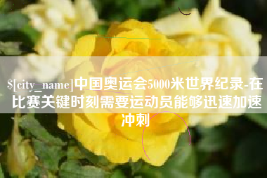 文山中国奥运会5000米世界纪录-在比赛关键时刻需要运动员能够迅速加速冲刺