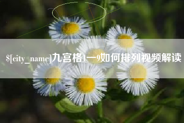 文山九宫格1一9如何排列视频解读