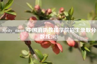 文山中国消防救援学院招生录取分数线2021