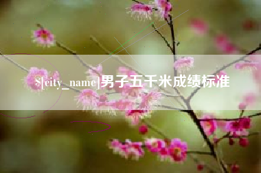 文山男子五千米成绩标准