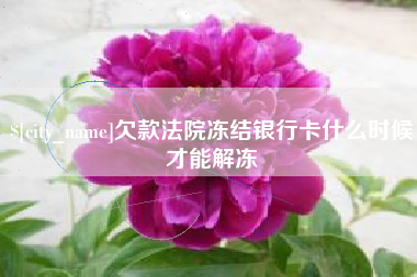 文山欠款法院冻结银行卡什么时候才能解冻