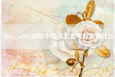 文山消防中控证怎么考取需要什么条件