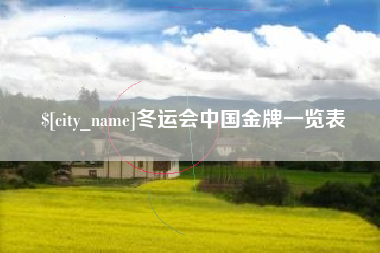 文山冬运会中国金牌一览表