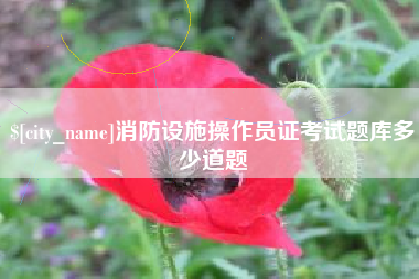 文山消防设施操作员证考试题库多少道题